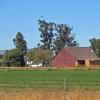 Red Barn and White Truck